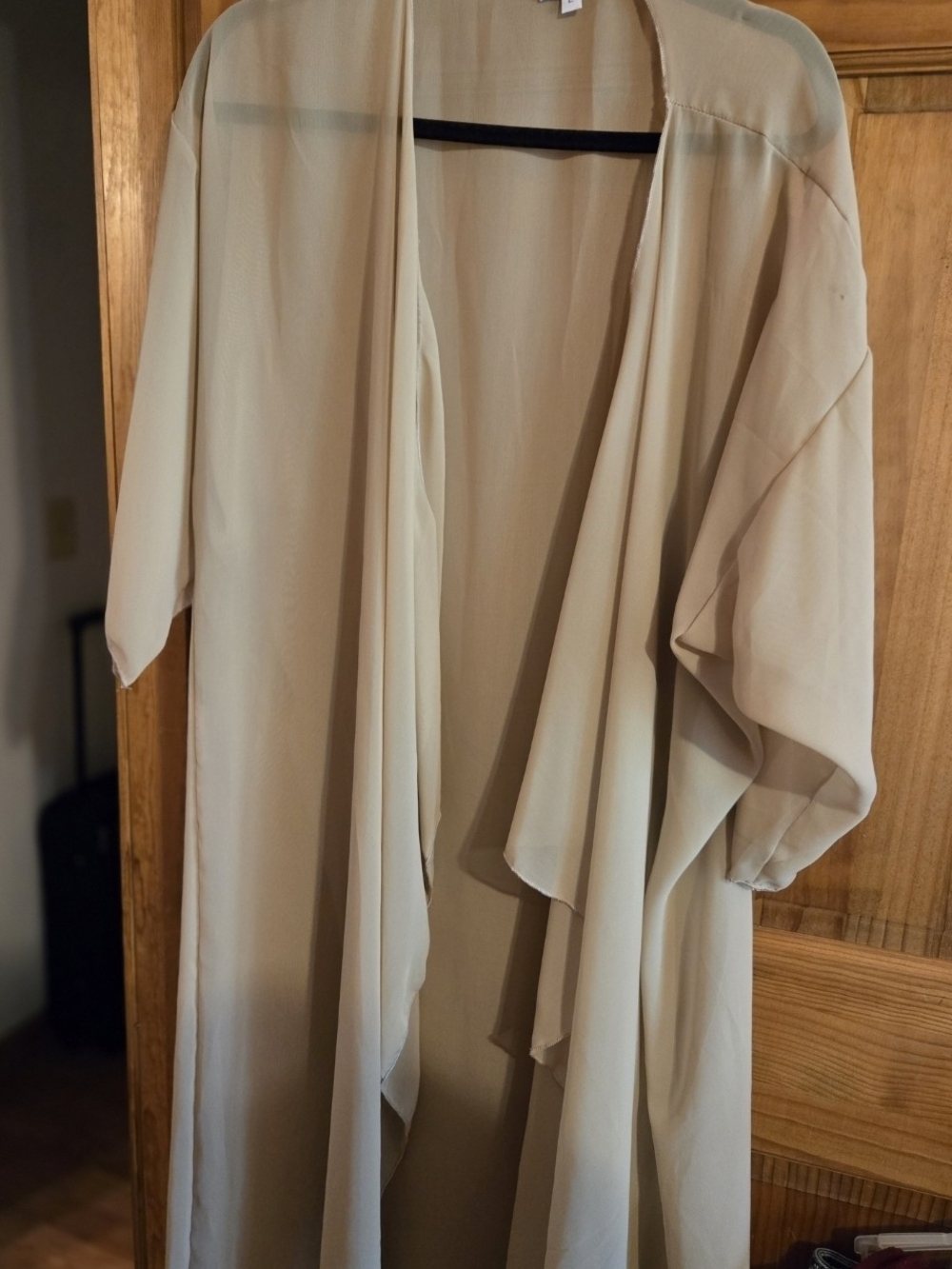 LuLaRoe Beige Draped Kimono Cardigan